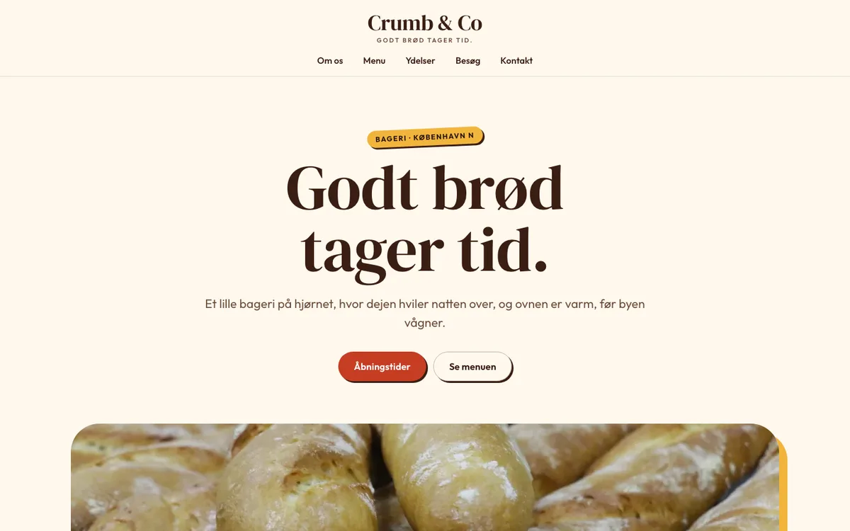 The Crumb & Co example site